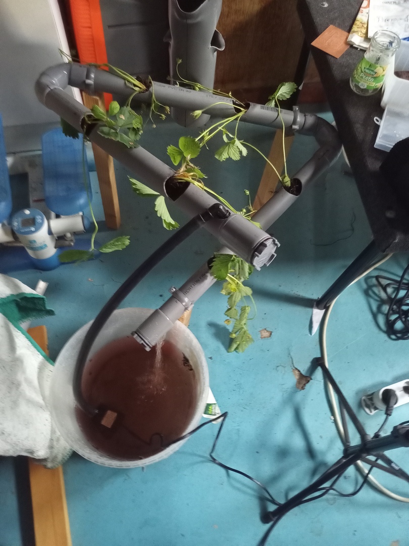 version 1 of the hydroponic tower